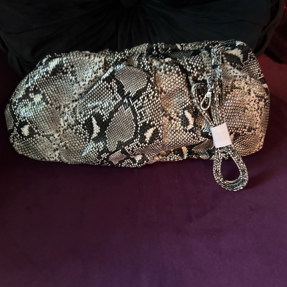 Snakeskin Clutch Bag